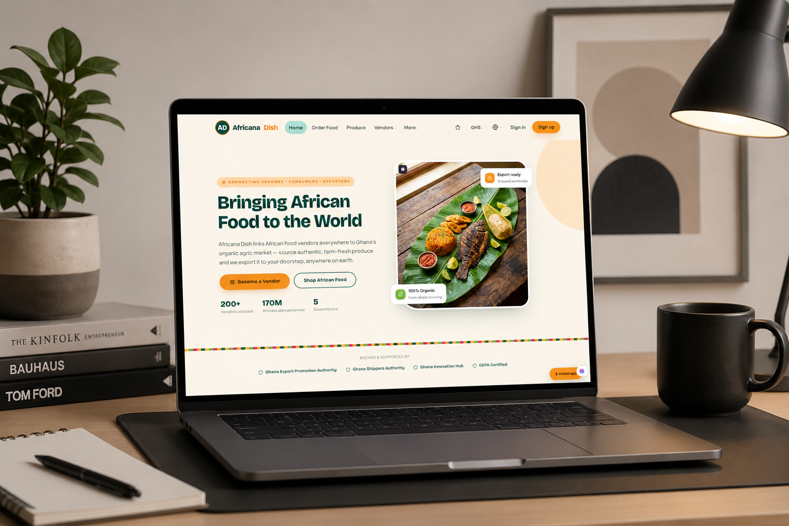 Africana Dish — Food Vendor Marketplace